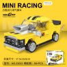 DECOOL 22022 non  XE KÉO LÙI CƠ BẮP MÀU VÀNG bộ đồ chơi xếp lắp ráp ghép mô hình Racers MINI RACING PACEMAKER Đua Tốc Độ 94 khối