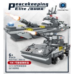 HENGTAI 92002 non  TÀU KHU TRỤC TÊN LỬA DẪN ĐƯỜNG TYPE 025C PHÁO TỰ HÀNH 4 TỔ HỢP HẠM APACHE XE PHÒNG KHÔNG S-300 055 BỌC THÉP BÁNH HƠI PIRANHA bộ đồ chơi xếp lắp ráp ghép mô hình 384 khối