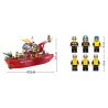 QMAN ENLIGHTEN KEEPPLEY 909 non  TÀU CỨU HỎA LỚN TRÊN BIỂN bộ đồ chơi xếp lắp ráp ghép mô hình City FIRE RESCUE MULTI-FUNCTION SHIP Thành Phố 359 khối