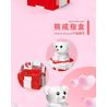 ZHEGAO 00287 non  HỘP NHẪN GẤU bộ đồ chơi xếp lắp ráp ghép mô hình Valentine's Day BEAR RING BOX Lễ Tình Nhân 111 khối