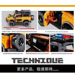 SY 8502 non  MÁY TÍCH LŨY FORD BRONCO bộ đồ chơi xếp lắp ráp ghép mô hình  FORD BRONCO SUV Kỹ Thuật Công Nghệ Cao Mô Hình Phương Tiện 931 khối