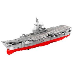 SEMBO 208022 208015 208016 208017 208018 208019 208020 208021 non  TÀU SƠN ĐÔNG 8 TRONG 1 bộ đồ chơi xếp lắp ráp ghép mô hình Military Army PLA.NAVY SHANDONG Quân Sự Bộ Đội 1091 khối