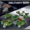 HENGTAI 92007 non  8 LOẠI XE QUÂN SỰ KÉO LÙI ĐỊA HÌNH bộ đồ chơi xếp lắp ráp ghép mô hình Military Army MILITARY VEHICLES Quân Sự Bộ Đội 387 khối