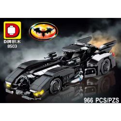 DUO LE PIN 8503 SY 8503 non  XE LÙI BATMOBILE 1989 bộ đồ chơi xếp lắp ráp ghép mô hình  TECHINQUE Kỹ Thuật Công Nghệ Cao Mô Hình Phương Tiện 966 khối