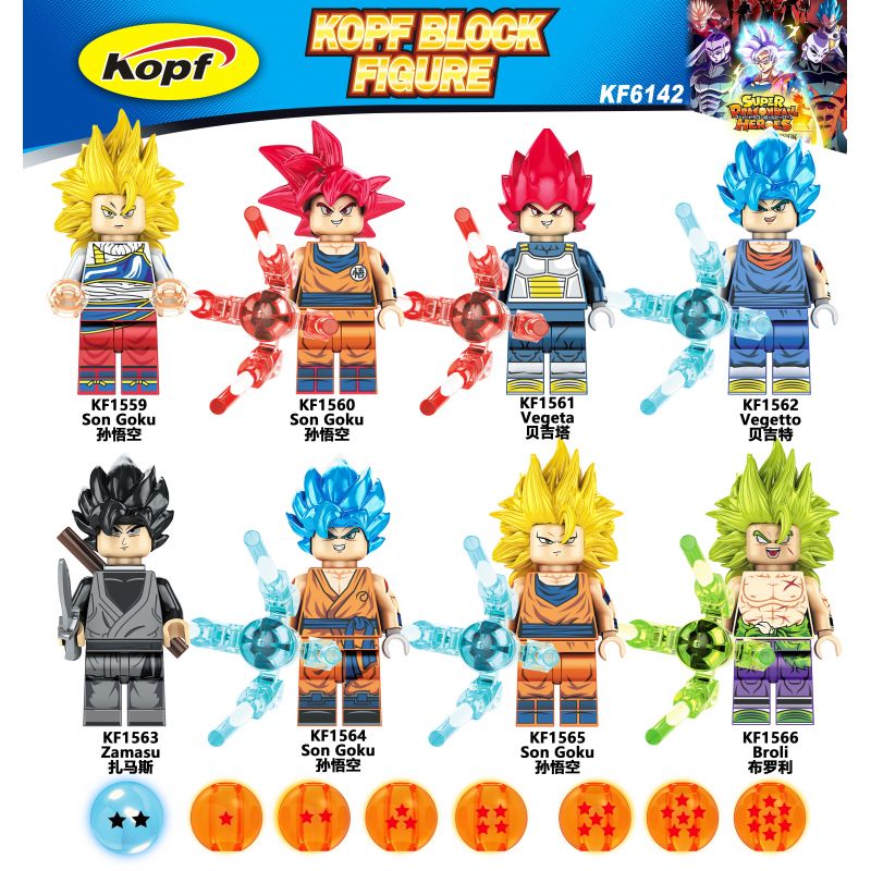 KOPF KF6142 6142 KF1559 1559 KF1560 1560 KF1561 1561 KF1562 1562 KF1563 1563 KF1564 1564 KF1565 1565 KF1566 1566 non  8 NHÂN VẬT NHỎ VIÊN NGỌC RỒNG bộ đồ chơi xếp lắp ráp ghép mô hình Movie & Game Phim Và Trò Chơi