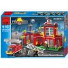 QMAN ENLIGHTEN KEEPPLEY 910 non  TRỤ SỞ CỨU HỎA NHỎ bộ đồ chơi xếp lắp ráp ghép mô hình City FIRE RESCUE CONTROL BRANCH BUREAU Thành Phố 380 khối