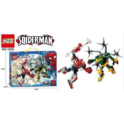 NOT  SPIDER-MAN & DOCTOR OCTOPUS MECH BATTLE 76198 XSZ KSZ 1020 xếp lắp ráp ghép mô hình TRẬN CHIẾN NGƯỜI NHỆN & BÁC SĨ BẠCH TUỘC GIỮA VÀ Marvel Super Heroes Siêu Anh Hùng Marvel 305 khối