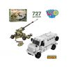 LIMO TOY KB018 non  XE BỌC THÉP CHỞ QUÂN VÀ PHÁO BINH bộ đồ chơi xếp lắp ráp ghép mô hình Military Army Quân Sự Bộ Đội