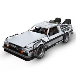 JIESTAR 92004 non  CỖ MÁY THỜI GIAN DELOREAN DMC-12 bộ đồ chơi xếp lắp ráp ghép mô hình RETURN TO THE FUTURE 2716 khối