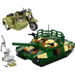 LIMO TOY KB007 non  XE TĂNG VÀ MÁY QUÂN SỰ bộ đồ chơi xếp lắp ráp ghép mô hình Motorcycle Motorbike Xe Hai Bánh