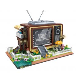 ZHEGAO DZ6018 6018 non  TRUNG TÂM VIDEO bộ đồ chơi xếp lắp ráp ghép mô hình Creator FLIM CENTRE Sáng Tạo 2127 khối