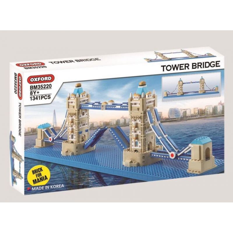 OXFORD BM35220 35220 non  CẦU THÁP bộ đồ chơi xếp lắp ráp ghép mô hình Buildings TOWER BRIDGE 1341 khối