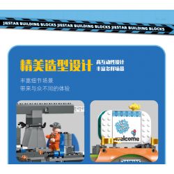 JIESTAR 55013 non  THÀNH PHỐ TOÀN CẦU LẮP ĐẶT BIỂN QUẢNG CÁO bộ đồ chơi xếp lắp ráp ghép mô hình City CITY GLOBAL 449 khối