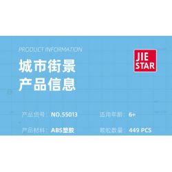 JIESTAR 55013 non  THÀNH PHỐ TOÀN CẦU LẮP ĐẶT BIỂN QUẢNG CÁO bộ đồ chơi xếp lắp ráp ghép mô hình City CITY GLOBAL 449 khối