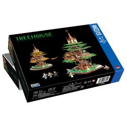 ZHEGAO 00416 non  NHÀ TRÊN CÂY bộ đồ chơi xếp lắp ráp ghép mô hình Creator TREEHOUSE Sáng Tạo 3380 khối