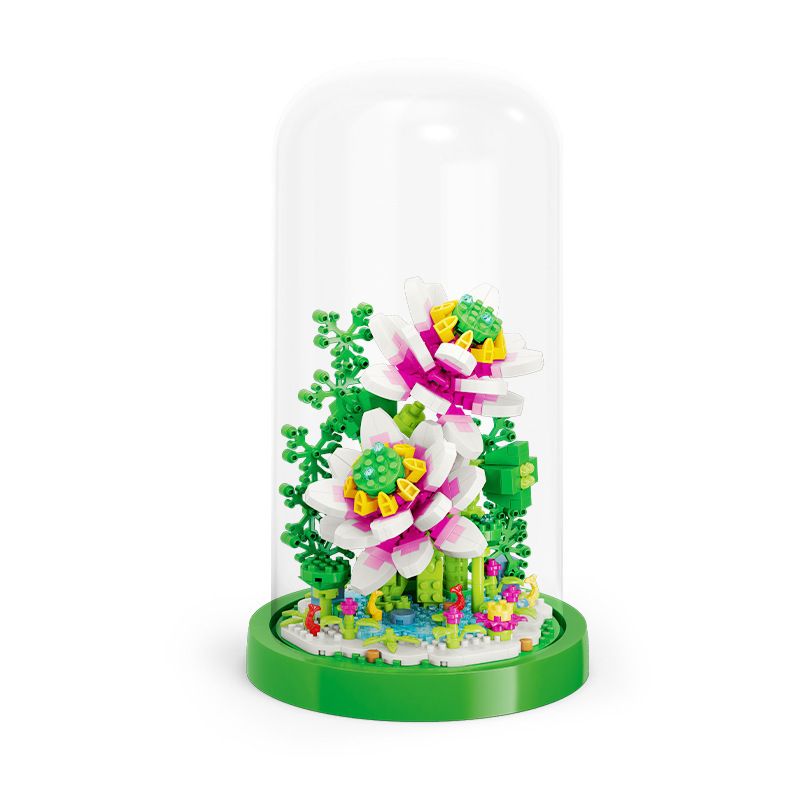 MOYU BLOCK MY97103 97103 non  CHẬU SEN bộ đồ chơi xếp lắp ráp ghép mô hình 564 khối