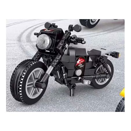 ZHEGAO QL0751 0751 non  CHEETAH XE MÁY bộ đồ chơi xếp lắp ráp ghép mô hình Motorcycle Motorbike MOTORCYCLE CHARM Xe Hai Bánh 239 khối