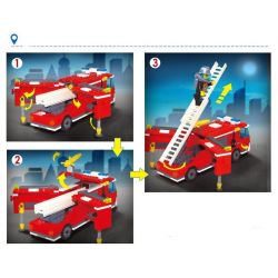 QMAN ENLIGHTEN KEEPPLEY 911 non  TRỤ SỞ CỨU HỎA VỚI TRỰC THĂNG VÀ XE THANG PHUN NƯỚC bộ đồ chơi xếp lắp ráp ghép mô hình City FIRE RESCUE CONTROL REGIONAL BUREAU Thành Phố 970 khối