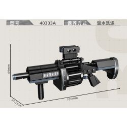 GUDI 40303 non  M134 GATLING 5 TỔ HỢP bộ đồ chơi xếp lắp ráp ghép mô hình Gun Súng 515 khối