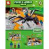 SHENG YUAN SY 5608 non  RỒNG ĐEN BAY LÊN bộ đồ chơi xếp lắp ráp ghép mô hình Minecraft RISE OF THE BLACK DRAGON Game Xây Dựng 343 khối
