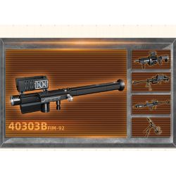 GUDI 40303 non  M134 GATLING 5 TỔ HỢP bộ đồ chơi xếp lắp ráp ghép mô hình Gun Súng 515 khối