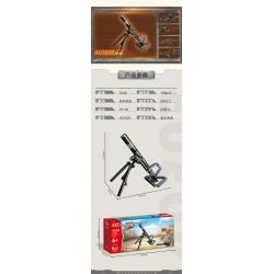 GUDI 40303 non  M134 GATLING 5 TỔ HỢP bộ đồ chơi xếp lắp ráp ghép mô hình Gun Súng 515 khối