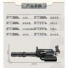 GUDI 40303 non  M134 GATLING 5 TỔ HỢP bộ đồ chơi xếp lắp ráp ghép mô hình Gun Súng 515 khối