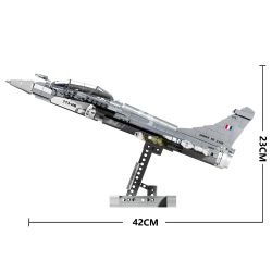 SX 88004 non  MÁY BAY CHIẾN ĐẤU RAFALE CỦA PHÁP bộ đồ chơi xếp lắp ráp ghép mô hình Military Army DASSAULT RAFALE Quân Sự Bộ Đội 747 khối