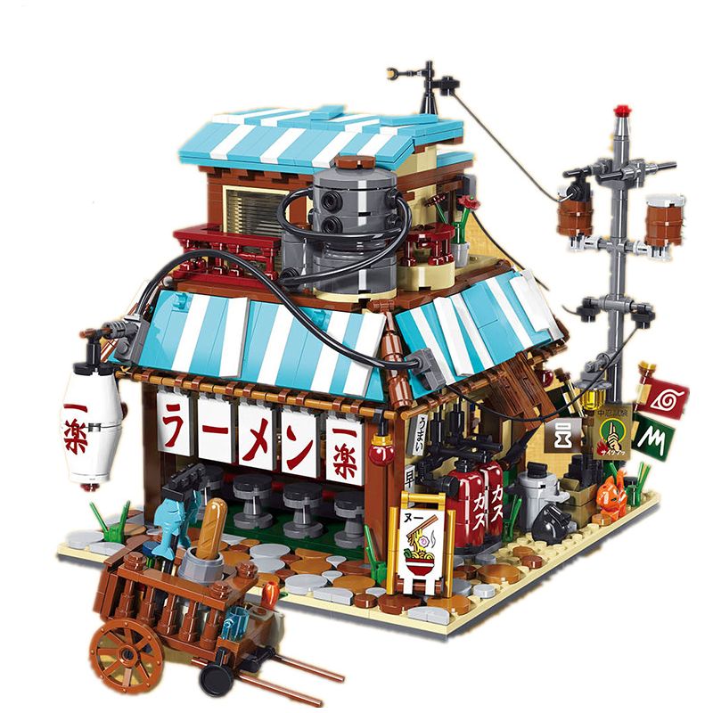 SUPER 18K K166 K99 non  CASTLE MIYER RANGE. bộ đồ chơi xếp lắp ráp ghép mô hình Naruto NARUTO ICHIRAKU RAMEN SHOP Ninja 2010 khối