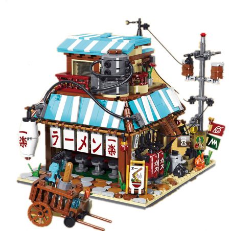 SUPER 18K K166 K99 non  CASTLE MIYER RANGE. bộ đồ chơi xếp lắp ráp ghép mô hình Naruto NARUTO ICHIRAKU RAMEN SHOP Ninja 2010 khối