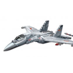 SX 88002 non  MÁY BAY CHIẾN ĐẤU J-16 bộ đồ chơi xếp lắp ráp ghép mô hình Military Army J-16 MULTIROLE FIGHTER Quân Sự Bộ Đội 666 khối