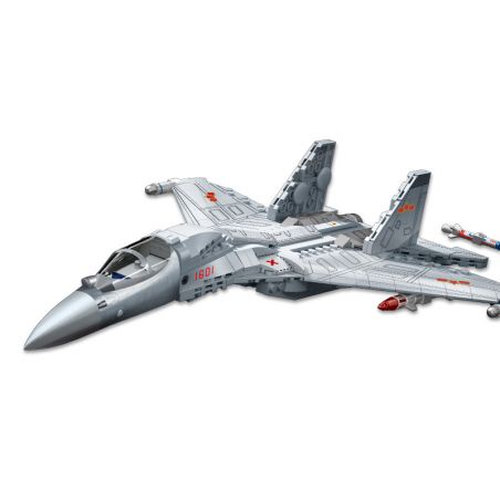SX 88002 non  MÁY BAY CHIẾN ĐẤU J-16 bộ đồ chơi xếp lắp ráp ghép mô hình Military Army J-16 MULTIROLE FIGHTER Quân Sự Bộ Đội 666 khối