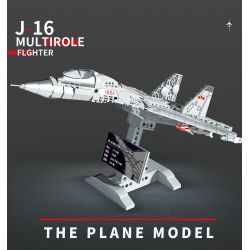 SX 88002 non  MÁY BAY CHIẾN ĐẤU J-16 bộ đồ chơi xếp lắp ráp ghép mô hình Military Army J-16 MULTIROLE FIGHTER Quân Sự Bộ Đội 666 khối