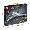 SX 88002 non  MÁY BAY CHIẾN ĐẤU J-16 bộ đồ chơi xếp lắp ráp ghép mô hình Military Army J-16 MULTIROLE FIGHTER Quân Sự Bộ Đội 666 khối