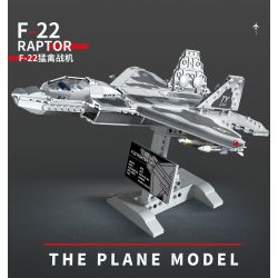 SX 88001 non  MÁY BAY CHIẾN ĐẤU F-22 RAPTOR bộ đồ chơi xếp lắp ráp ghép mô hình Military Army Quân Sự Bộ Đội 626 khối