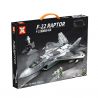 SX 88001 non  MÁY BAY CHIẾN ĐẤU F-22 RAPTOR bộ đồ chơi xếp lắp ráp ghép mô hình Military Army Quân Sự Bộ Đội 626 khối