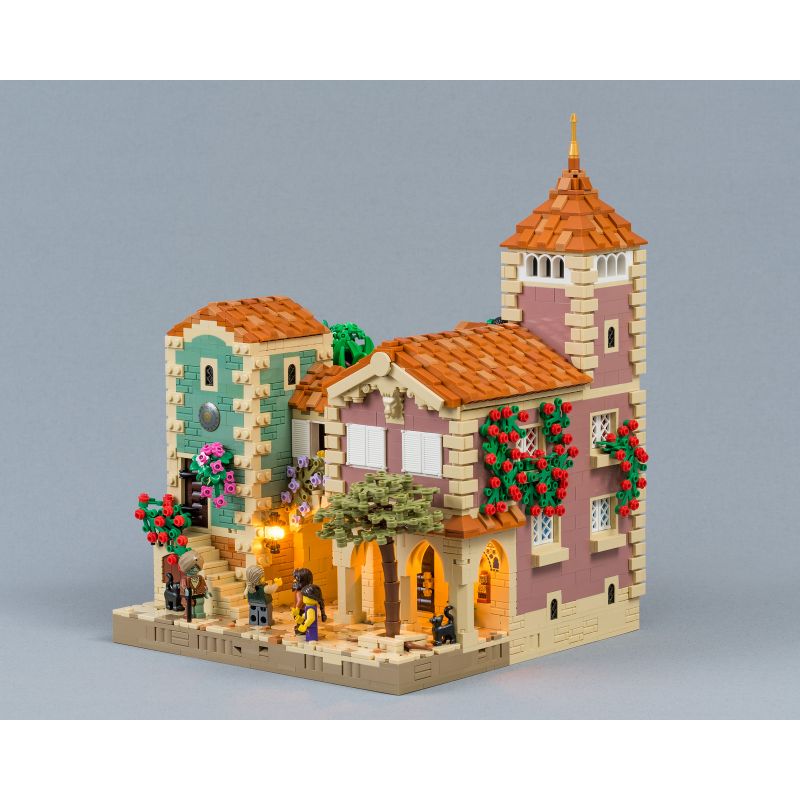 MOYU BLOCK MY82001 82001 non  NHÀ NGHỈ HOLIDAY INN BAKA bộ đồ chơi xếp lắp ráp ghép mô hình Modular Buildings HOLIDAY INN / HOUSES BARQA Mô Hình Nhà Cửa 2948 khối