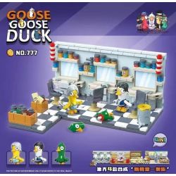 RENZAIMA 777 non  GIẾT NGỖNG VÀ VỊT TIỆM CẮT TÓC bộ đồ chơi xếp lắp ráp ghép mô hình Movie & Game GOOSE DUCK Phim Và Trò Chơi 452 khối