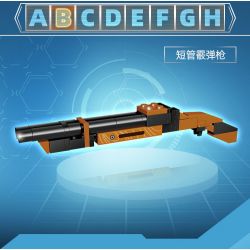 GUDI 40603 non  SÚNG TRƯỜNG TẤN CÔNG AK-47 8 TỔ HỢP bộ đồ chơi xếp lắp ráp ghép mô hình Gun 360 khối
