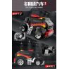 BRICKCOOL KC205 non  SỬA ĐỔI CHẤT NỔ XE ĐA DỤNG RED TIGER CHẠY TRỐN 1:20 tỷ lệ 1:20 bộ đồ chơi xếp lắp ráp ghép mô hình Racers SOUPED-UP SPEED TIGER MULTI-PURPOSE VEHICLES Đua Tốc Độ 588 khối