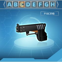 GUDI 40603 non  SÚNG TRƯỜNG TẤN CÔNG AK-47 8 TỔ HỢP bộ đồ chơi xếp lắp ráp ghép mô hình Gun 360 khối