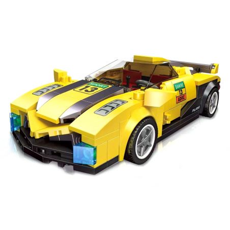 JIESTAR 58016 non  NHỰA ĐƯỜNG MASERATI EVANTRA PURA bộ đồ chơi xếp lắp ráp ghép mô hình Speed Champions Racing Cars MAZZANTI EVANTRA PURA Đua Xe Công Thức 247 khối