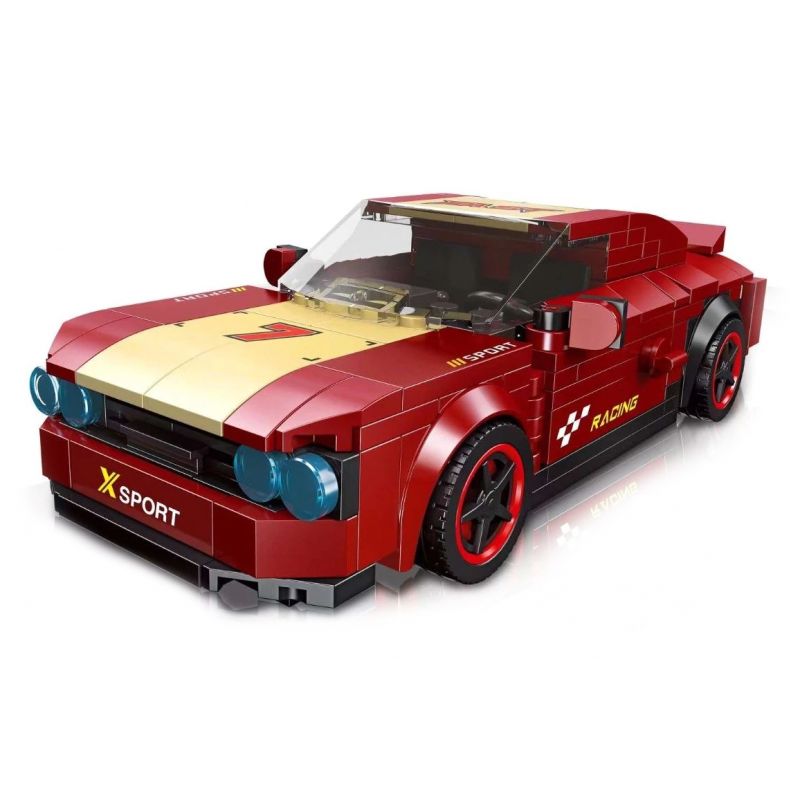JIESTAR 58015 non  ĐUA XE NHỰA ĐƯỜNG DODGE CHALLENGER SRT bộ đồ chơi xếp lắp ráp ghép mô hình Speed Champions Racing Cars Đua Xe Công Thức 247 khối