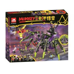 NOT  SPIDER QUEEN'S ARACHNOID BASE 80022 TANK 60045 xếp lắp ráp ghép mô hình CĂN CỨ MÀNG NHỆN CỦA NỮ HOÀNG HÌNH Monkie Kid Tây Du Ký Tôn Ngộ Không 1170 khối