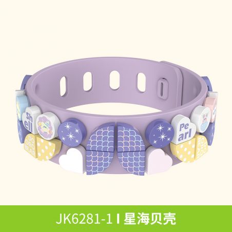 JAKI JK6281-4 6281-4 JK6281-1 6281-1 JK6281-2 6281-2 JK6281-3 6281-3 non  JAKI bộ đồ chơi xếp lắp ráp ghép mô hình Seasonal FASHION BRACELET Mùa Lễ Hội