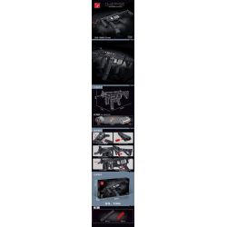 TA GAOLE T2035 2035 non  SÚNG TIỂU LIÊN MP5 bộ đồ chơi xếp lắp ráp ghép mô hình Gun MP5 SUBMACHINE GUN 958 khối