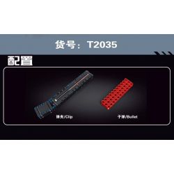 TA GAOLE T2035 2035 non  SÚNG TIỂU LIÊN MP5 bộ đồ chơi xếp lắp ráp ghép mô hình Gun MP5 SUBMACHINE GUN 958 khối