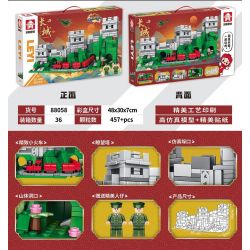 LE YI 88058 non  VĂN HÓA KIẾN ​​TRÚC TRUYỀN THỐNG VẠN LÝ TRƯỜNG THÀNH bộ đồ chơi xếp lắp ráp ghép mô hình Space Thám Hiểm Không Gian 457 khối