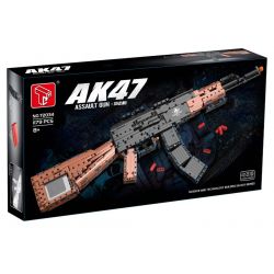 TA GAOLE T2034 2034 non  SÚNG TẤN CÔNG AK47 bộ đồ chơi xếp lắp ráp ghép mô hình  AK47 ASSAULT RIFLE Kỹ Thuật Công Nghệ Cao Mô Hình Phương Tiện 1179 khối