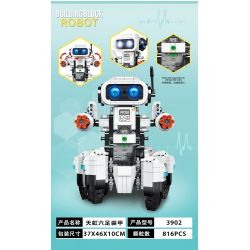 Decool 3902 Jisi 3902 non  CẦU VỒNG HEXAPOD ROBOT bộ đồ chơi xếp lắp ráp ghép mô hình 816 khối